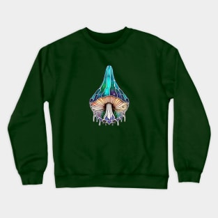 Celestial Mushroom Abstract Art Crewneck Sweatshirt